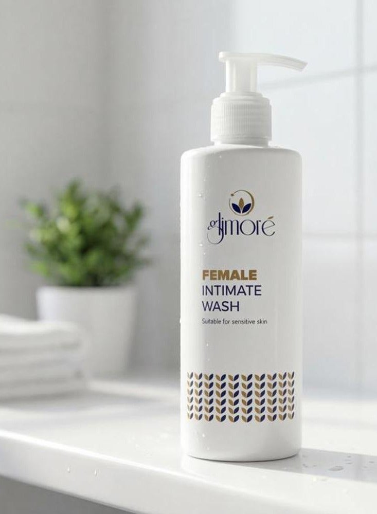 Glimore Female Intimate Wash | pH-Balanced Women's Hygiene Care with Aloe Vera, Ginseng & Menthol | Daily Gentle Cleanser for Freshness & Comfort | 250 ML - Image 4